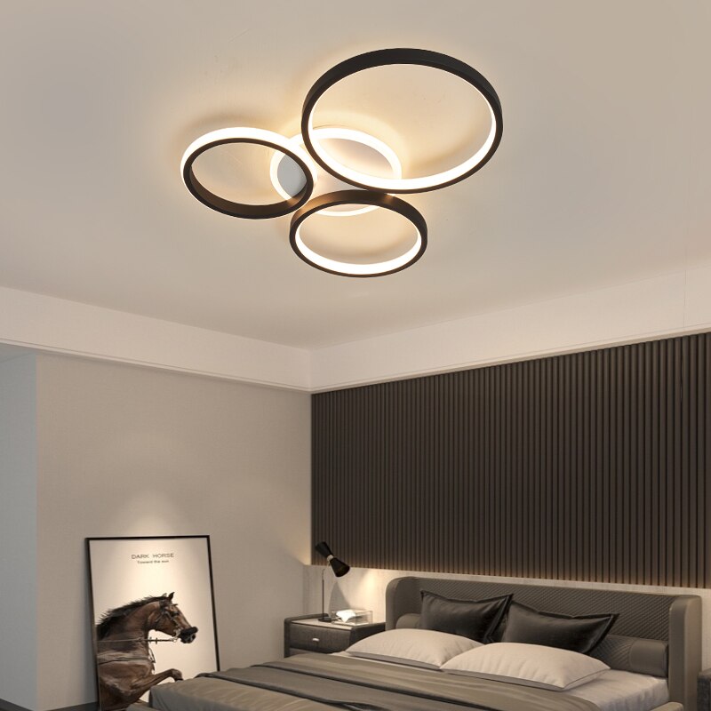 Modern LED Living Dinging Room Bedroom Ceiling Lights Nordic Designer Ring Study Kitchen Indoor Home Decor Lustre Fixtures Lamps