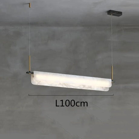 Nordic Marble Chandelier Modern White Stone Chandelier For Villa Living Room Bedroom Restaurant Decors LED Marble Pendant Lamp