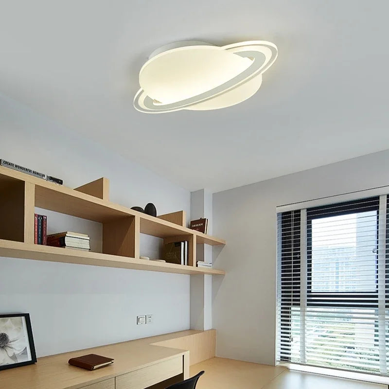 Modern LED Ceiling Lights Boy Girl Children Room Planet lamp Living Bedroom Space Reading Decor Ceiling Lamp