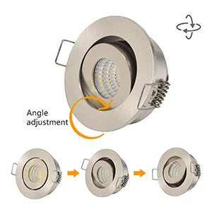 10pcs 3W IP65 Recessed Light Mini Led Downlight Water Proof Dimmable Spotlight Room Decor 52mm Built Ceiling Spot Circular Lamp