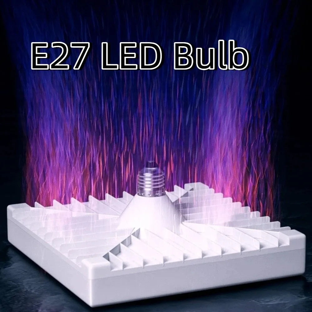 Square LED Pendant Ceiling Light Bulb (20W–80W, E27 Base) - Waterproof Super Bright Energy-Saving Spotlight for Home & Indoor Lighting