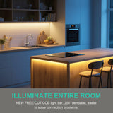 Ultra-Slim 5mm COB LED Strip Light - 12V 24V 400 LEDs/M Flexible Ribbon
