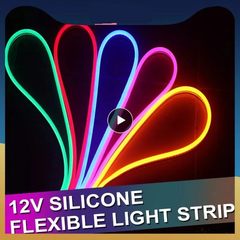 LED Bar Lights Flexible Silicone Neon Light Outdoor Light Strip Strip Waterproof Rope String Lamp Kitchen Room Decoration Lamp