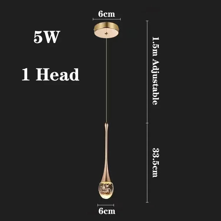 Modern LED Crystal Staircase Chandelier - Luxury Long Duplex Hanging Light