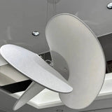 Modern Italian Minimalist Silk Pendant Light - Nordic White Ceiling Hanging Lamp Fixture for Loft, Villa, Living Room & Hotel