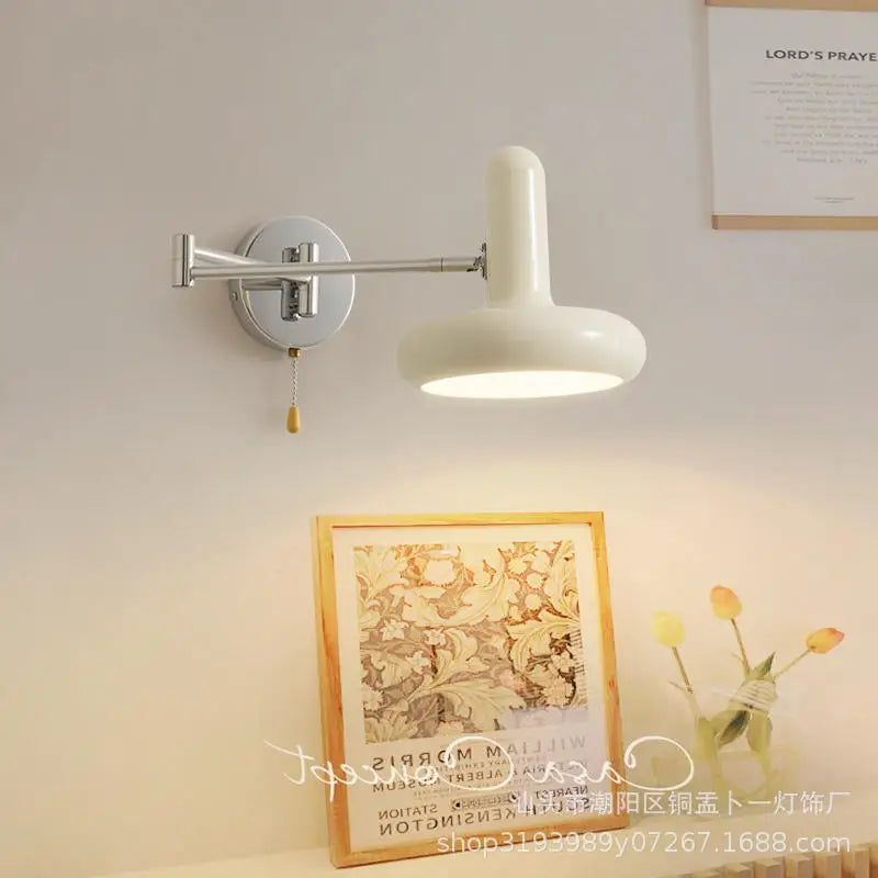 Rocker Arm Wall Lamp Bedroom Bedside Lamp Living Room Wall Lamp Nordic Creative Retractable Study Reading Lamp Wall Lamp