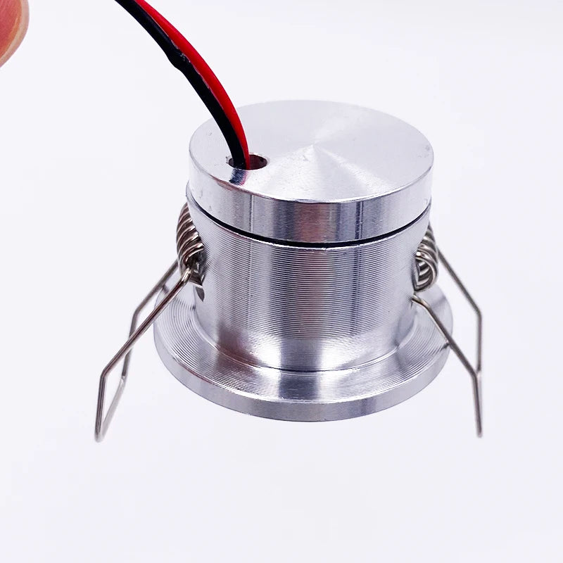 12V/24V Mini Dimmable Recessed LED Spotlight (4/6/8/10 Pack, 1W, 28mm Cutout) - Low-Voltage Ceiling Light for Cabinets & Displays