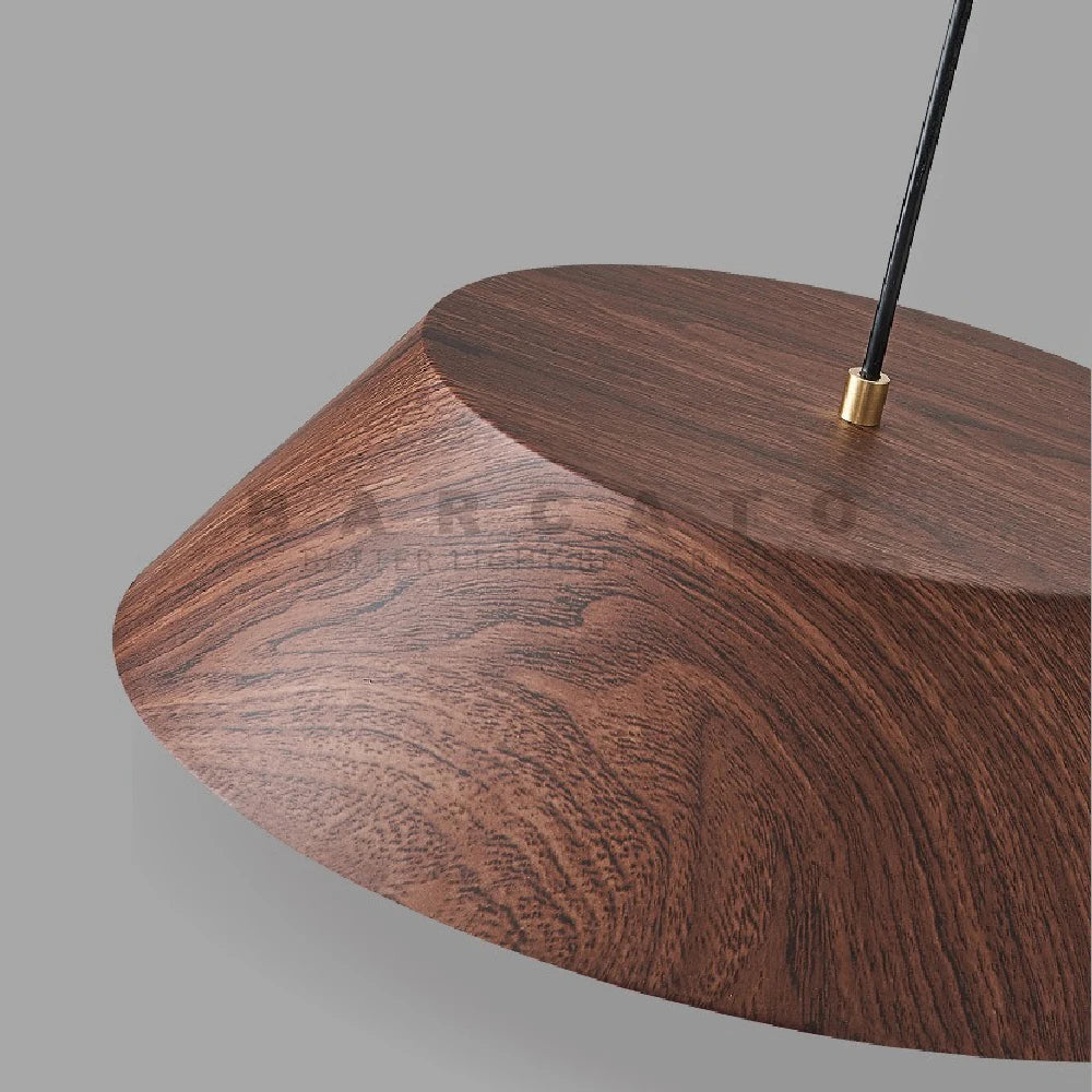 Nordic Modern Wood Grain Log Metal Pendant Lights for Table Dining Room Kitchen Hanging Lamp Fixture Home Decor Lighting Lusters