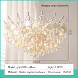 LED French Medieval Pendant Light Style Luxury Blue Crystal Chandelier for Villa Living Room Bedroom Hallway Ceiling Lamp