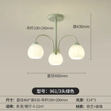 Living Room Chandelier Nordic  Match Green Dining Room Light French Pastoral Simple And Warm Bedroom Living Room Lamp