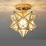 Nordic Light Luxury Simple Corridor Lamp Creative Porch Balcony Home Bedroom Net Red Star Diamond Corridor Ceiling Lamp