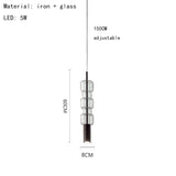 Modern Clear Glass Pendant Lamp Gold Black Metal Hanging Light Fixtures Drop Shipping For Dining Room Kitchen Bar Shop Bedside