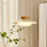 Cream Style Restaurant Pendant Light Japanese Style Wooden Dining Table Light Traditional Wabi Sabi Wind Light