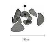 Rattan chandelier Wicker Suspension lamp Screen Cannage Kitchen Wood Bamboo chandelier e27 Creative Leaf Grid Hand designer lamp