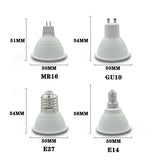 Super Bright 6W COB LED Spotlight Bulb (220V) - High-Quality Aluminum Lamp (E27 / E14 / GU10 / MR16)