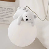 White Bear Cloud Ceiling Lights Children's Room Light Modern Cream Style Warm Boy Girl Bedroom Baby Room Ceiling Lamps