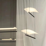 Nordic Minimalist Modern Metal LED Long Pendant Light for Living Room Dining Room Indoor Home Decoration Lighting Fixtures