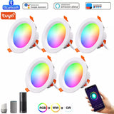 LED Downlight 110/220V Dimmable Spot Light Recessed Round Light Smart Home Luminaire Blue Tooth Lamp Work With Alexa Google Home