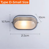 Vintage Outdoor Wall Lamp E27 Industrial Wall Lights IP65 Waterproof Glass Ceiling Sconce Bathroom Garden Exterior Wall Lighting