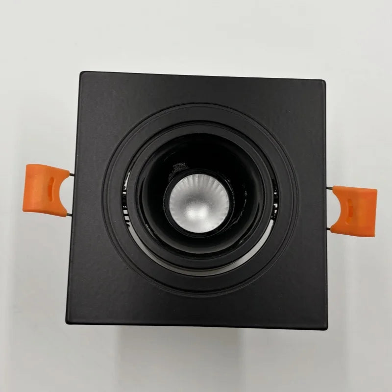 Square embedded ceiling spotlight COB high luminous efficiency anti glare LED tube light household lamp 85-265V