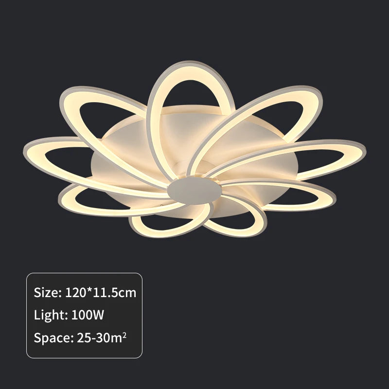 Creative Modern LED Chandelier Creative Living Room Bedroom Dining Room Kitchen Bedroom Ceiling Light White Design Indoor Lamp