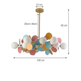 Pendant Lamp Glass Ball Ceiling Hanging Light Suspension for Bedroom Dining Living Room Kitchen