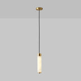 Natural Marble & Brass LED Pendant Light - Luxury Nordic Bedside Hanglamp