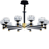 Modern Crystal Glass Ceiling Chandelier LED Pendant Lights Home Decorative for Living Room Bedroom Kitchen Dining Room Indoor