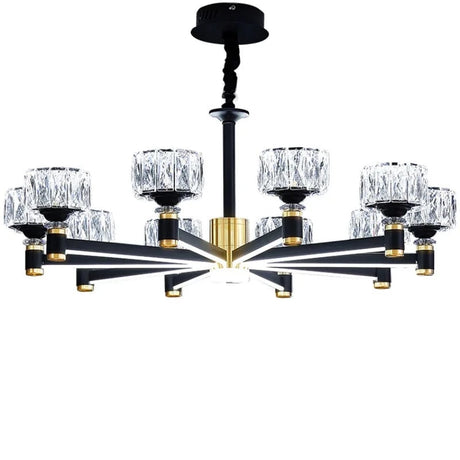 Modern Crystal Glass Ceiling Chandelier LED Pendant Lights Home Decorative for Living Room Bedroom Kitchen Dining Room Indoor