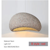 2026 Wabi-Sabi Pendant Lamp - Organic Textured Hanging Light for Dining Table
