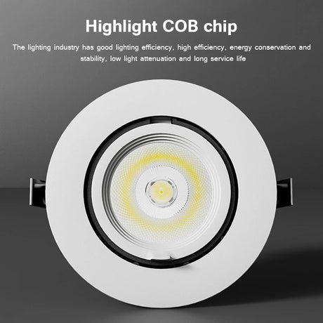 Dimmable AC85~265V Recessed LED Downlights 7W/15W/20W LED Ceiling Spot Lights Background Spot Lamps for Home Kitchen Spotlights