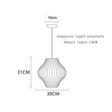 Denmark Designer Silk Pendant Lamp Living Room Hotel Hall Restaurant Hanglamp Home Decoration LED Lighting Factory Direct Sales