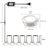 LED Deck Lights 12V Dimmable Underground Lamp | Recessed Outdoor Stair Lighting | IP67 Waterproof Garden Lights