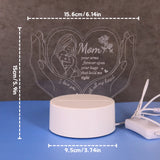 3D Creative Heart-Shaped Letter Night Light - Mother's Day Gift Lamp & Decorative Small LED Table Light for Mom