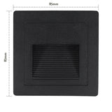 Outdoor Led Stair&Step Light 3W Waterproof Recessed Wall Corner Lamp For Home Landscape Pathway Stairway Garden Yard Footlight