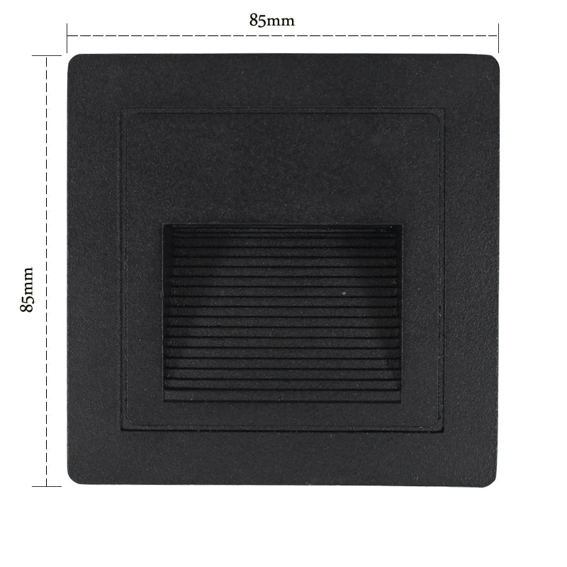 Outdoor Led Stair&amp;Step Light 3W Waterproof Recessed Wall Corner Lamp For Home Landscape Pathway Stairway Garden Yard Footlight