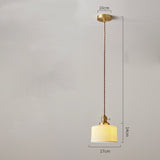 White Ceramic Brass Pendant Lights Fixtures Restaurant Bedroom Bedside Nordic Japanese Style Hanging Lamp LED Hanglampen