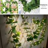 2/5/10M Ivy String Lights 20/50/100 LEDs Solar Fairy Lamp 8 Modes Hanging String Light for Garden Wedding Party Christmas Decor