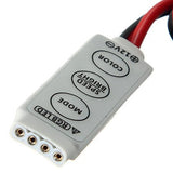 Universal Mini RGB LED Controller - 12A Dimmer for 5050/3528/2835 Strip Lights