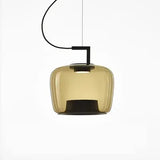 Nordic Glass Pendant Light - Minimalist Art Hanging Lamp for Bedroom & Bedside