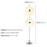 Nordic Retro Petal Floor Lamp luxury Modern Family Living Room Bedroom LED Creativity Decorative Standing Light