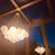 Nordic Led Glass Chandelier Lighting 19/37 Balls Black Gold Chandeliers Glass LED Pendant Lamp for Dining Room Living Decoration