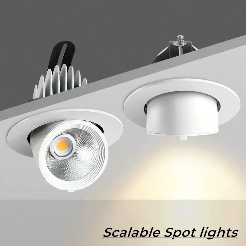 Recessed Led Downlight 7W COB Spot lights led 12W 18W Ceiling lamps 220V 110V LED Spot Lighting For Indoor Recessed LED lamp