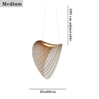 Wood Pendant Lamp Staircase Kitchen Restaurant Shop Homestay Hanging Light Home Deco Art Luminaires 2025 Modern Led Chandelier