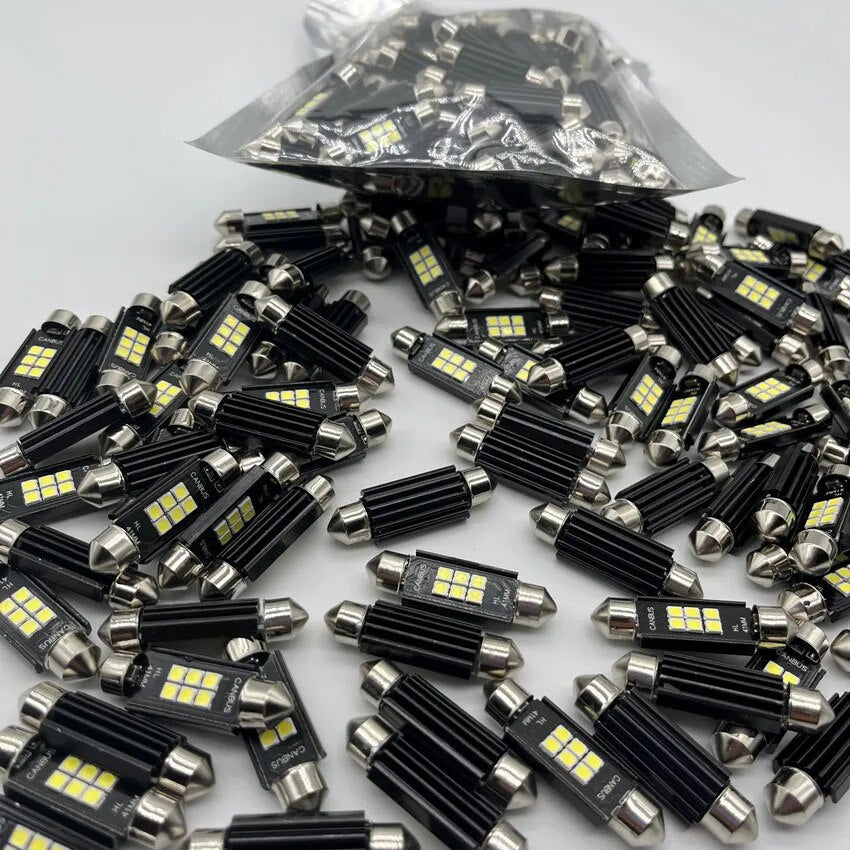  Festoon 31mm 36mm 39mm 41mm C5W C10W LED Bulb Canbus No error Car Interior Reading LED Light License Plate Lamps 4014