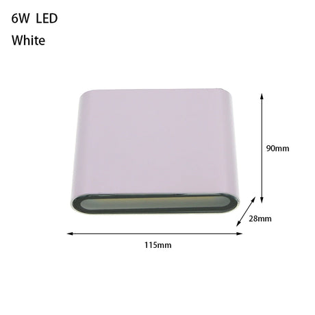 6W 12W 24W LED Outdoor Waterproof Wall Lamp Bedroom Living Room Balcony Wall Light Aluminum Exterior Wall Lamp Sconce Fixtures