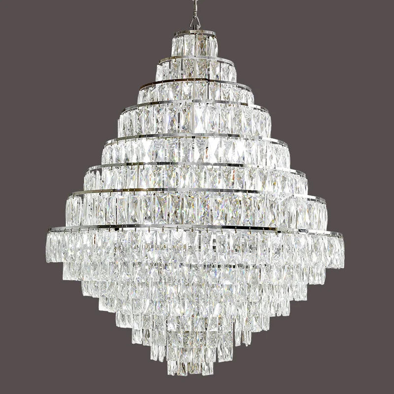 Luxury Crystal Chandelier Ceiling Pendant Lamp for Living Room Żyrandol Lamps Home Decor Lustre Salon Ceiling Light Fixtures