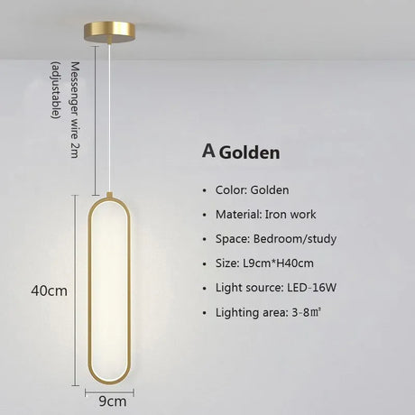 Modern Minimalist LED Pendant Light Chandelier For Bedroom Restaurant Living Room Gold Black Hanging Lamp Decoration Luster