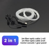 Car Interior RGB LED Atmosphere Light Strip USB Fiber Optic Neon Invisible Ambient Lamp Center Console Door Decoration Trim