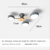 Nordic Creative Macaron Log LED Ceiling Light Bedroom Living Room Chandelie Modern Villa Restaurant Interior Lighting Decoration